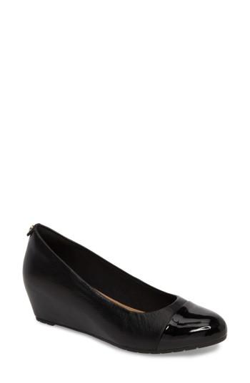 Women's Clarks Vendra Dune Wedge Pump N - Black