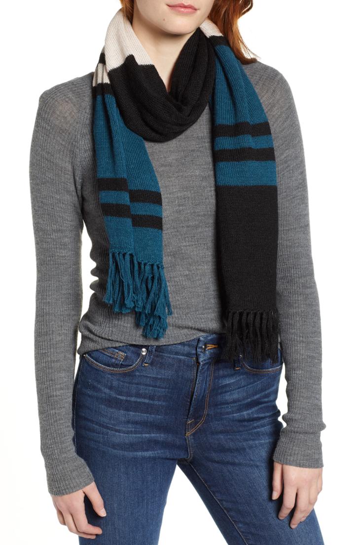 Women's Lamini Grove Baby Alpaca Scarf, Size - Blue