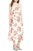 Women's Wayf Floral Print Halter Midi Dress - Ivory