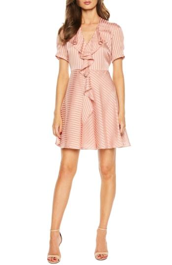 Women's Bardot Foaty Frill Dress - Pink