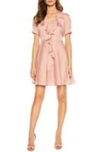 Women's Bardot Foaty Frill Dress - Pink