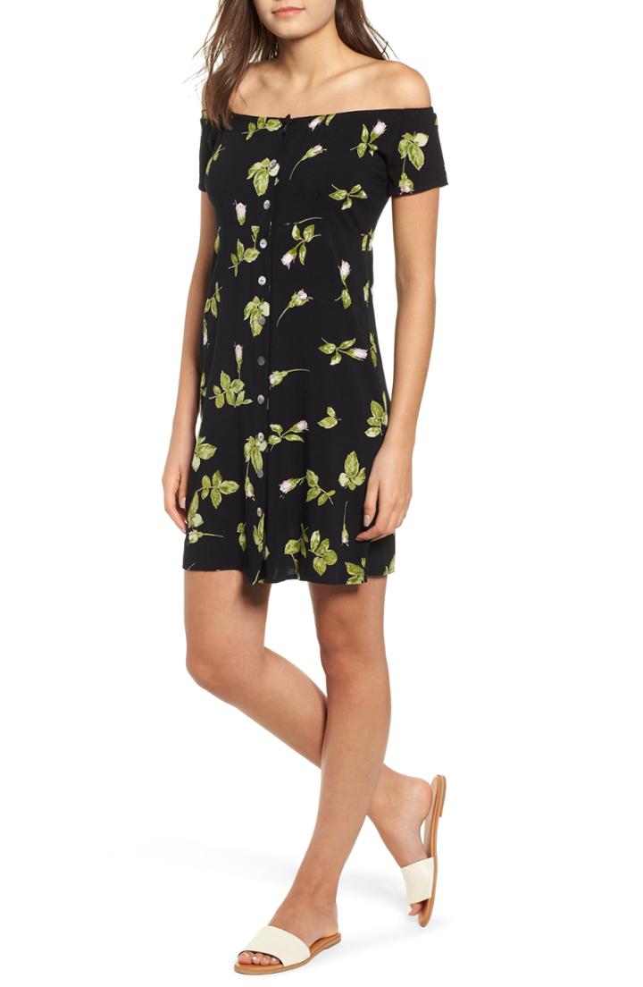 Women's Eliza J Floral Faux Wrap Dress