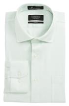 Men's Nordstrom Men's Shop Smartcare(tm) Trim Fit Oxford Dress Shirt - 32/33 - Green