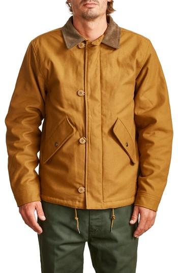 Men's Brixton Apex Water Resistant Jacket - Brown