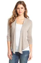 Petite Women's Nic+zoe Four-way Convertible Cardigan P - Beige