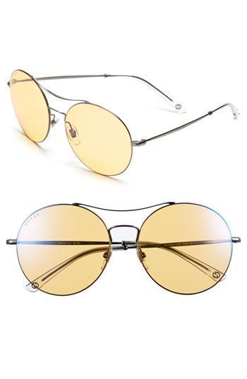 Gucci 58mm Sunglasses Gold Copper