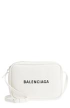 Balenciaga Small Everyday Calfskin Leather Camera Bag - White