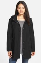 Women's Eileen Fisher Hooded Organic Cotton Blend Coat