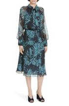 Women's Equipment Henriette Silk Chiffon Dress - Blue