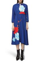 Women's Vetements Floral Print Dress - Blue