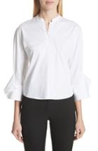 Women's Emporio Armani Stretch Cotton Poplin Shirt Us / 38 It - White
