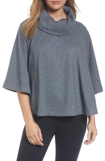 Women's Caslon Cowl Neck Sweatshirt /small - Grey