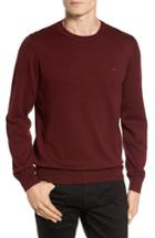 Men's Lacoste Jersey Knit Crewneck Sweater (m) - Red