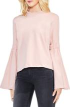 Women's Two By Vince Camuto Mock Neck Bell Sleeve Top, Size - Pink