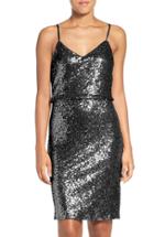 Women's Jenny Yoo 'emery' Spaghetti Strap Sequin Blouson Dress