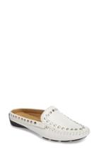 Women's Robert Zur Star Studded Slide Loafer M - White