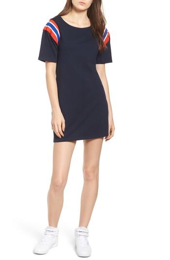 Women's Pam & Gela Sport Stripe Inset Dress, Size - Blue