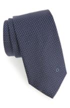 Men's Salvatore Ferragamo Eivissa Silk Tie, Size - Blue