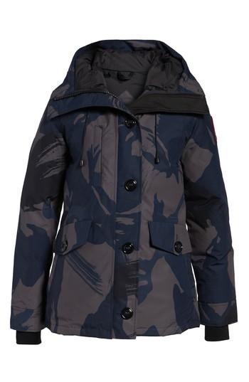 Women's Canada Goose 'rideau' Slim Fit Down Parka (10-12) - Blue
