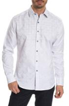 Men's Robert Graham Transient Classic Fit Print Sport Shirt - White