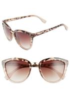 Women's Leith 54mm Sparkle Cat Eye Sunglasses - Tort