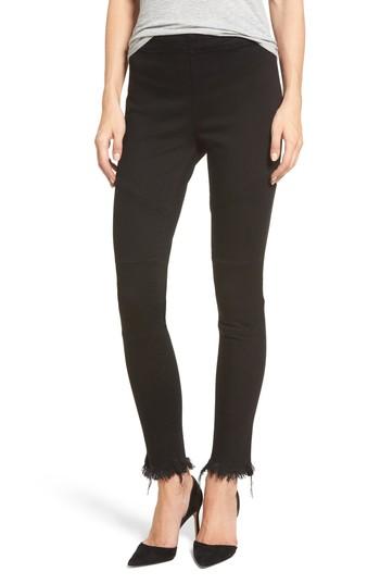 Women's Dl1961 Haven Fringe Paneled Leggings - Black