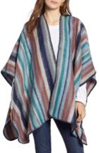 Women's Treasure & Bond Stripe Blanket Wrap, Size - Blue
