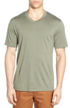 Men's Ibex 'axis' V-neck Merino Wool Jersey T-shirt
