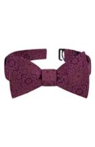 Men's Ted Baker London Ideal Botanical Silk Bow Tie, Size - Red