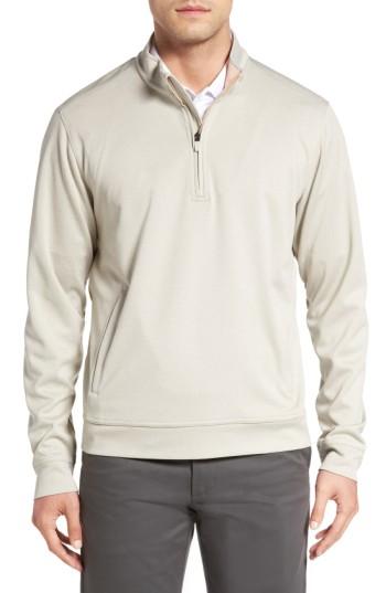Men's Cutter & Buck 'serene' Weathertec Quarter Zip Pullover