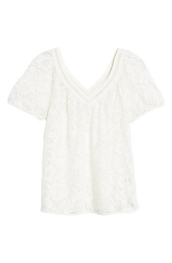 Women's Hinge Lace Tee - Ivory