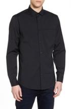 Men's Calibrate Slim Fit Stretch Sport Shirt - Black