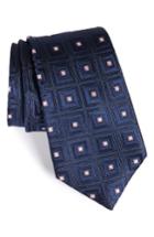 Men's Nordstrom Frame Diamonds Silk Tie, Size X-long - Blue