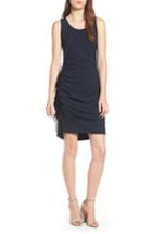 Women's Trouve Side Shirred Tank Dress, Size - Blue