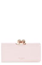 Women's Ted Baker London Shirly Patent Leather Matinee Wallet - Pink