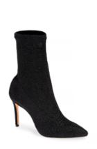Women's Schutz Sciarpe Glitter Sock Bootie .5 M - Black
