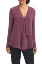 Women's Foxcroft Ashleigh Chiffon Blouse - Burgundy