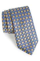 Men's Nordstrom Men's Shop Shamrock Silk Tie, Size - Metallic
