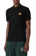 Men's Burberry Densford Pique Polo - Black