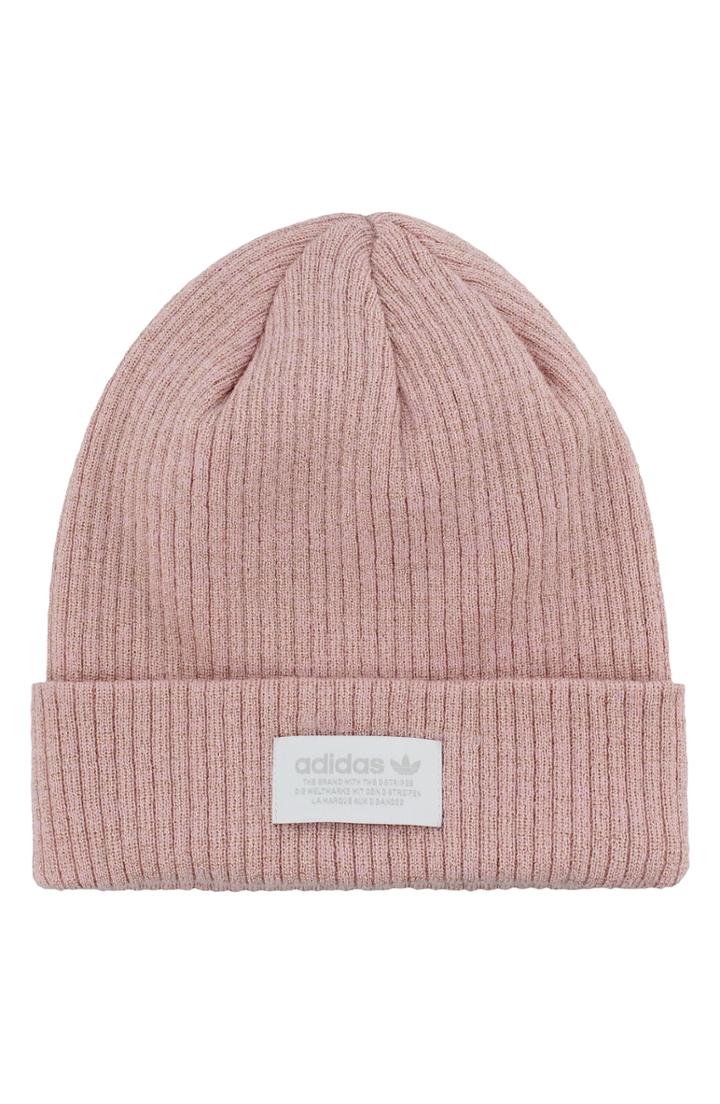 Women's Adidas Originals Ribbed Beanie Hat - Pink