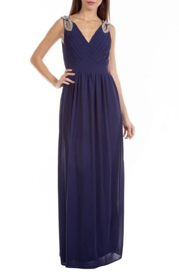 Women's Tfnc Debbie Embellished Pleated Chiffon Gown