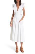 Women's La Vie Rebecca Taylor Cotton Poplin Dress - White