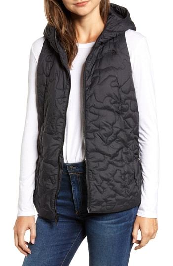 Women's The North Face Alphabet City Waterproof Down Vest - Black