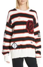 Women's Opening Ceremony Varsity Stripe Sweater - White