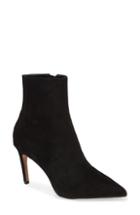 Women's Black Suede Studio Emerson Bootie .5 M - Black
