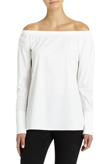 Women's Lafayette 148 New York Amy Blouse - White