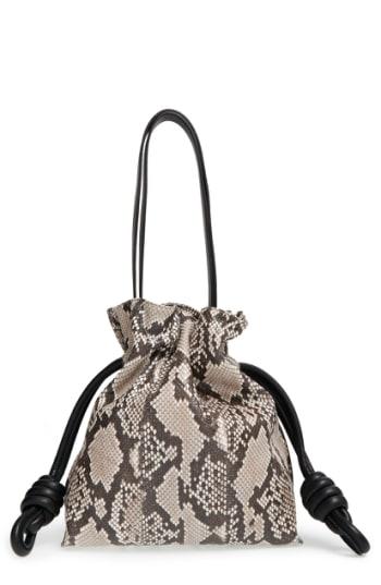 Loewe 'flamenco Knot' Genuine Python Bag -