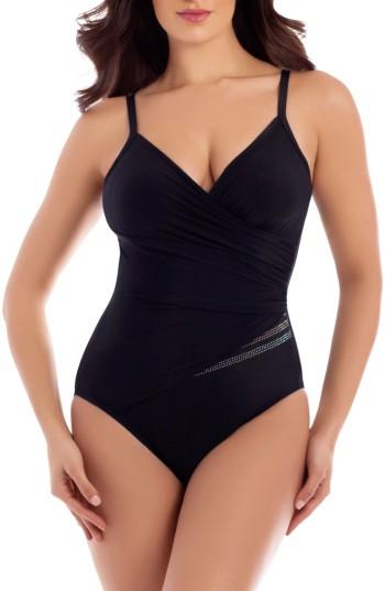 Women's Miraclesuit Sparkle Plenty Hidden Treasure One-piece Swimsuit - Black