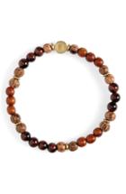 Men's Caputo & Co. Stone & Wood Bead Bracelet
