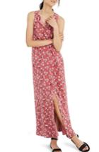 Women's Madewell Daisy Tie Waist Maxi Dress, Size - Pink